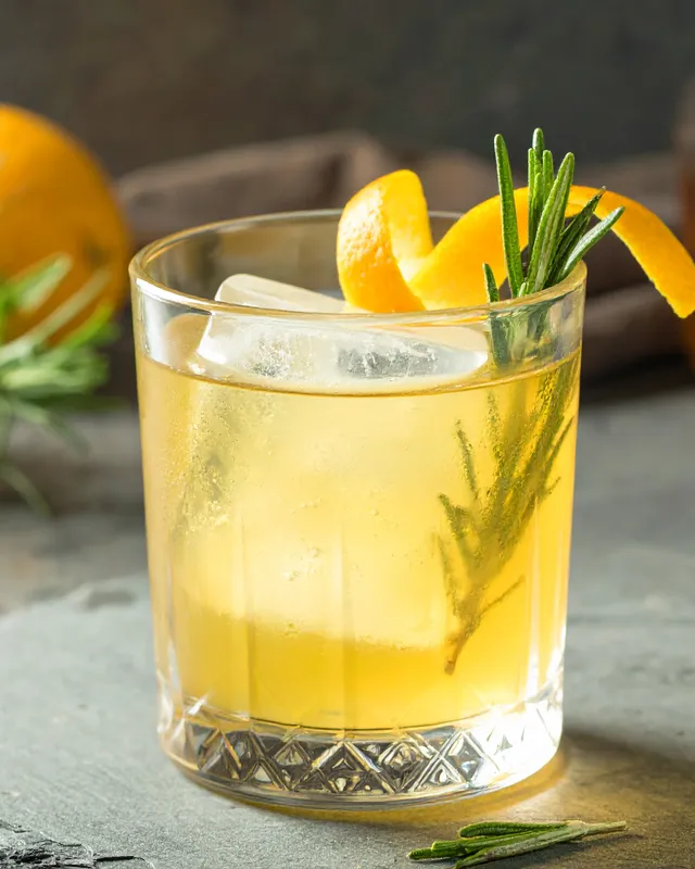 Alpine Negroni i dobbelt old fashioned-glas