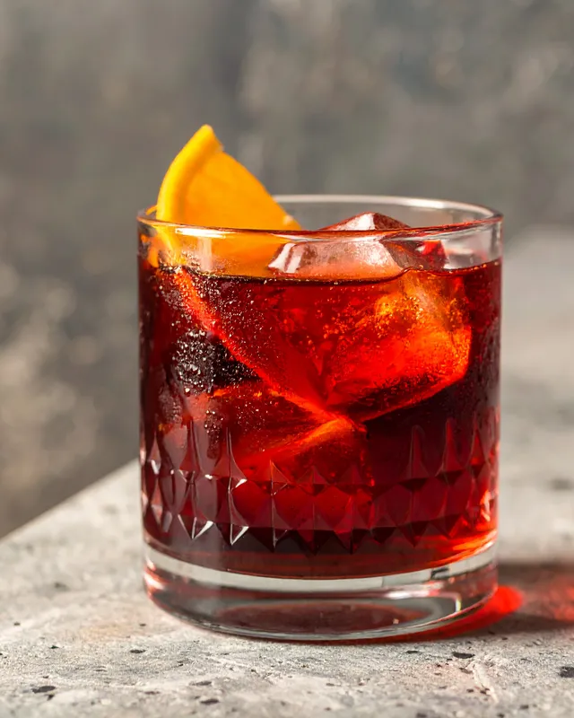 Ferrari (Campari & Fernet Branca) i rocksglas