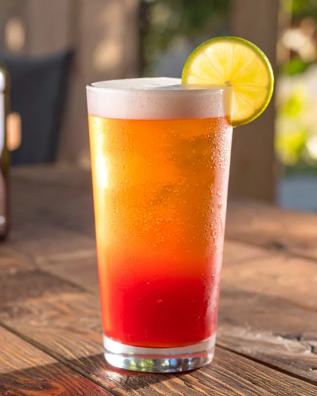 Campari Shandy i pilsnerglas