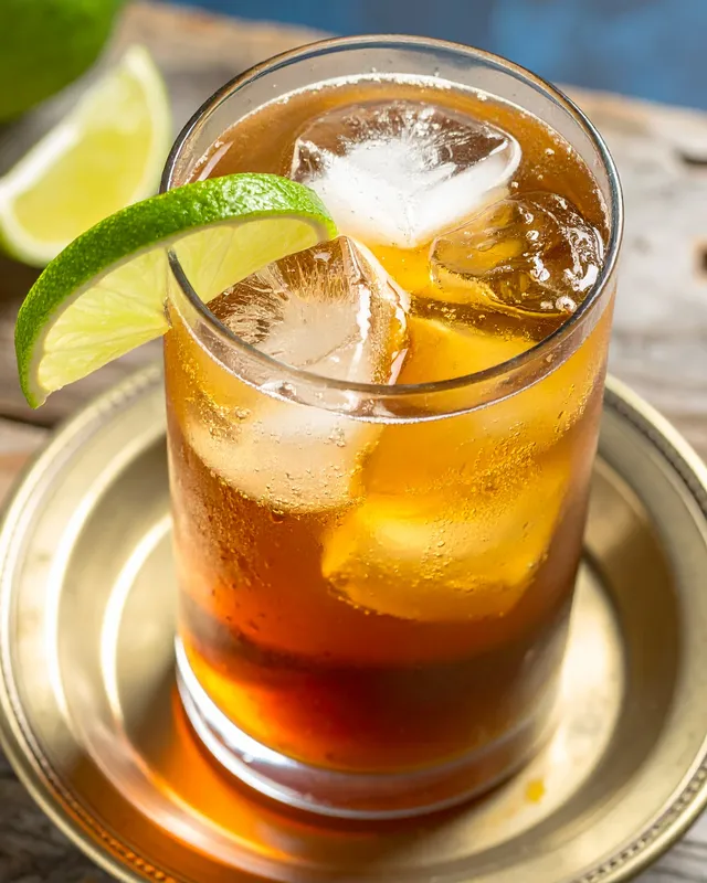 Dark 'N' Stormy i highballglas