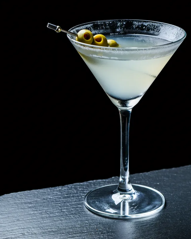 Dirty Martini i martiniglas
