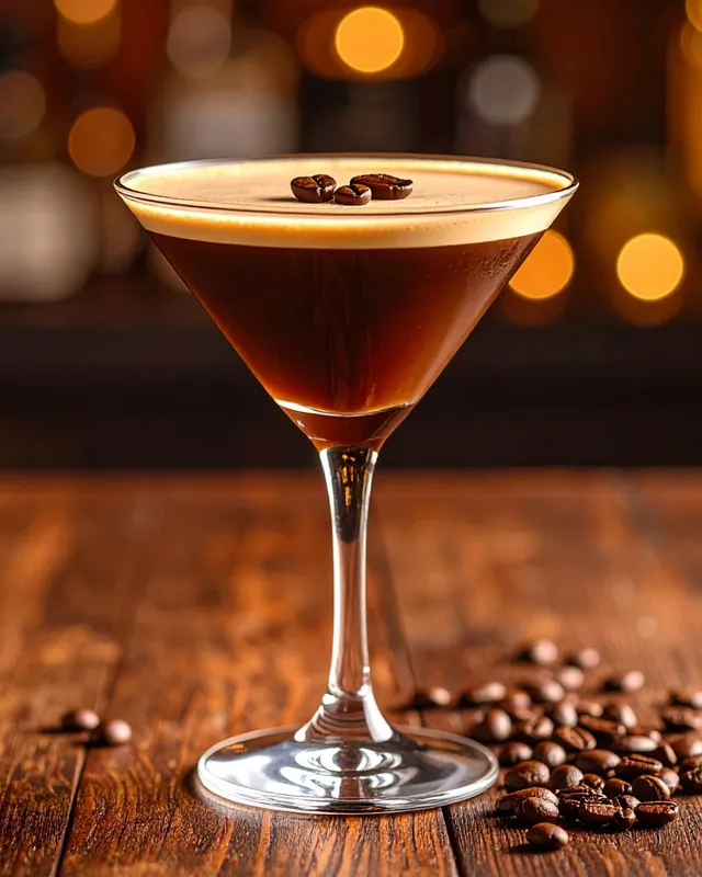 Espresso Martini i martini glas