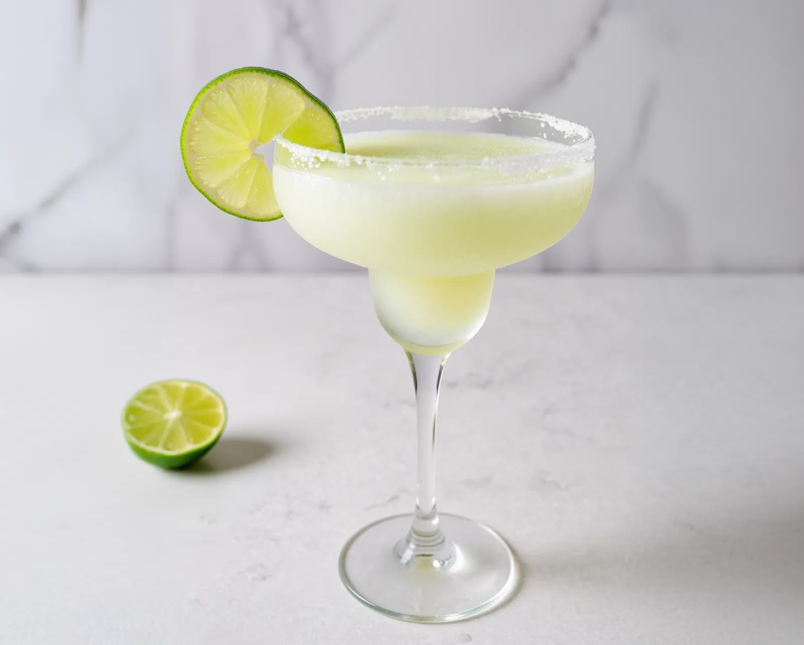 Frossen Margarita i margaritaglas