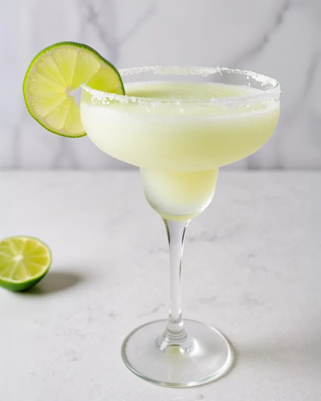 Frossen Margarita i margaritaglas