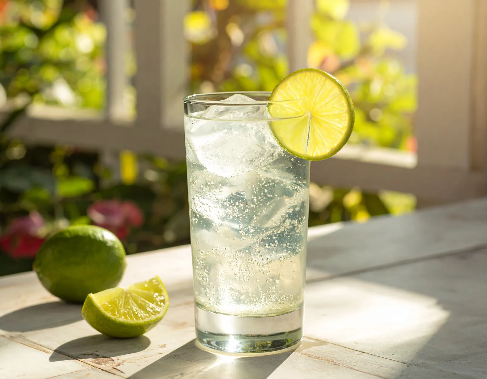 Gin Rickey i highballglas