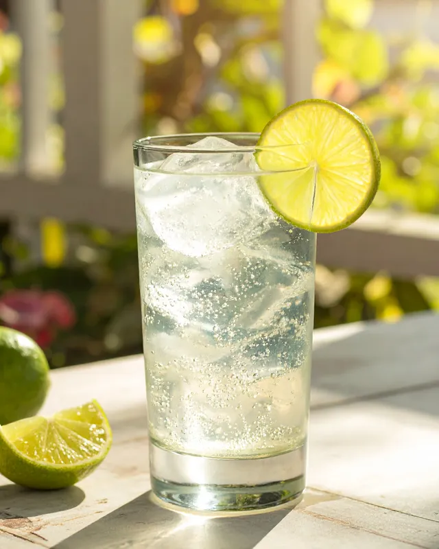 Gin Rickey i highballglas