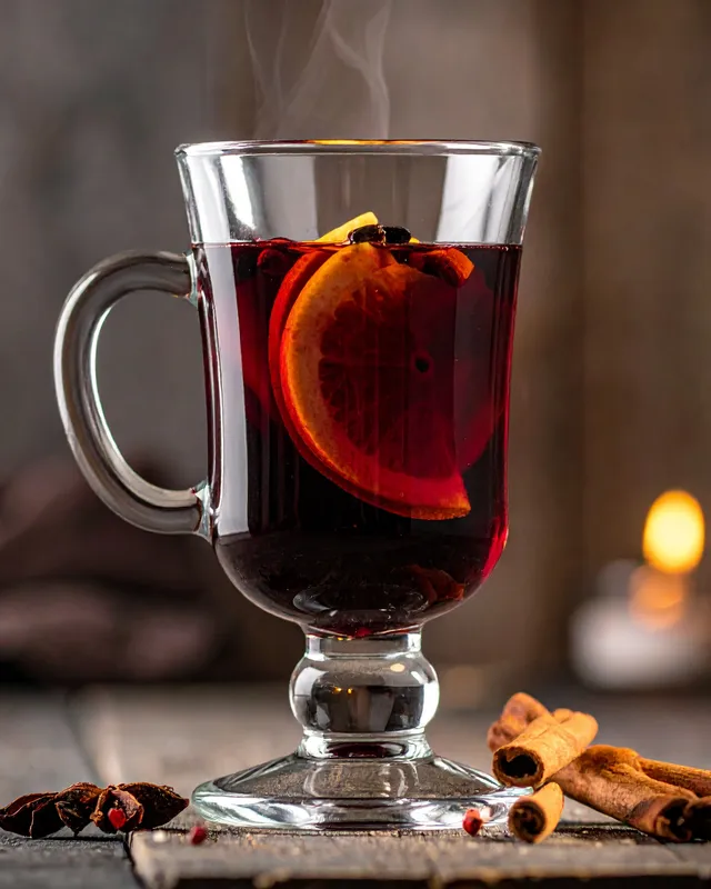 Dansk gløgg i glas