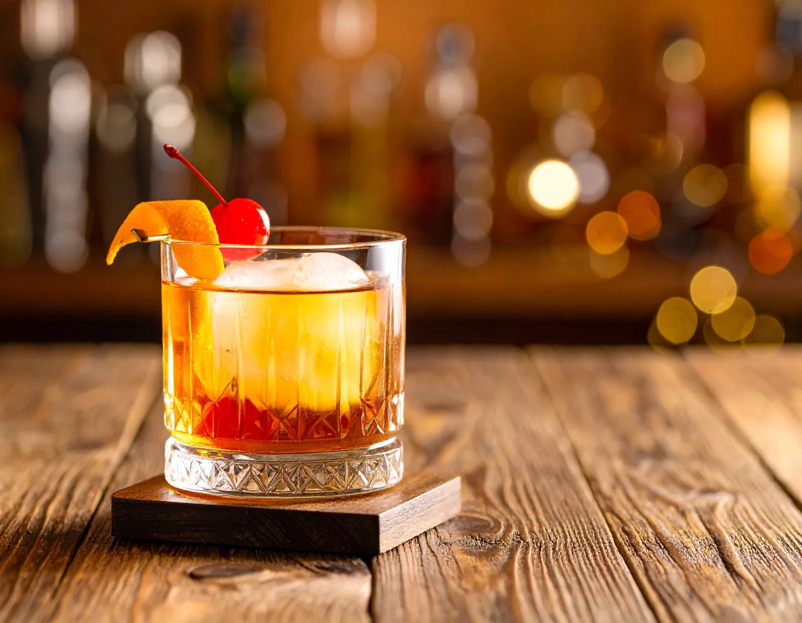 Old Fashioned i dobbelt old fashioned-glas