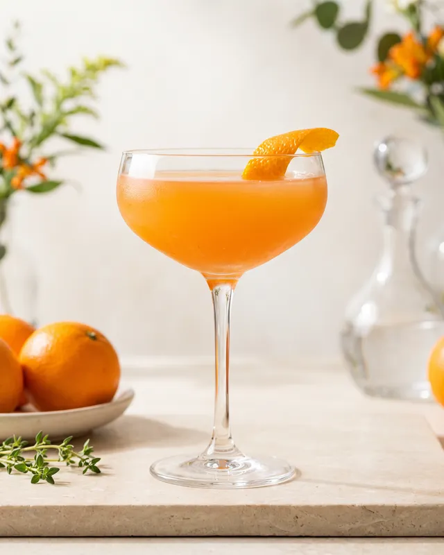 Satan's Whiskers i coupe med appelsin