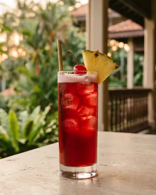 Singapore Sling i slingglas