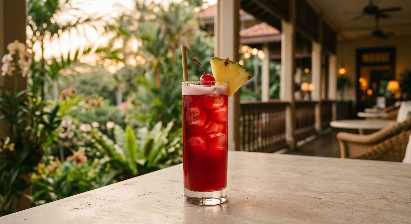 Singapore Sling i slingglas