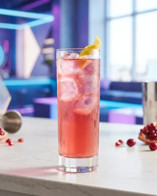 Star City Fizz i collinsglas med citron