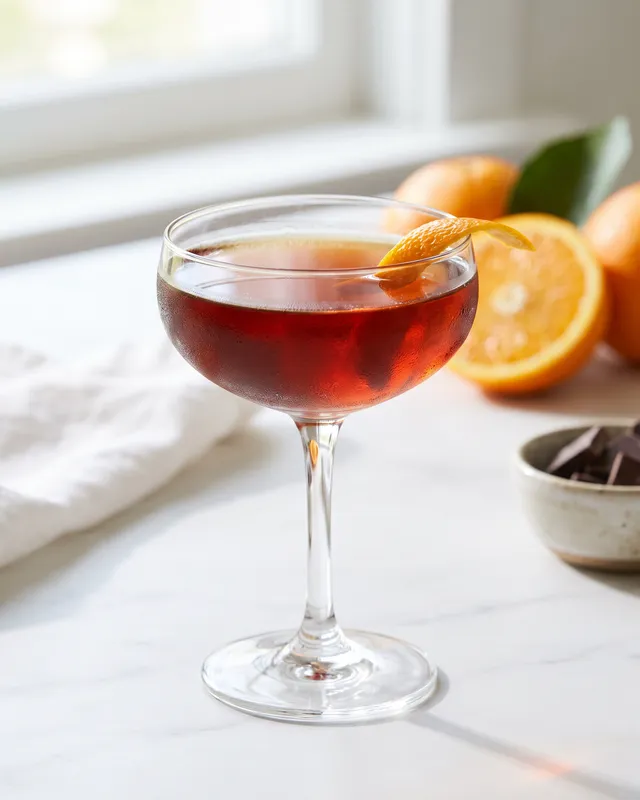 The Left Hand i coupe med appelsin