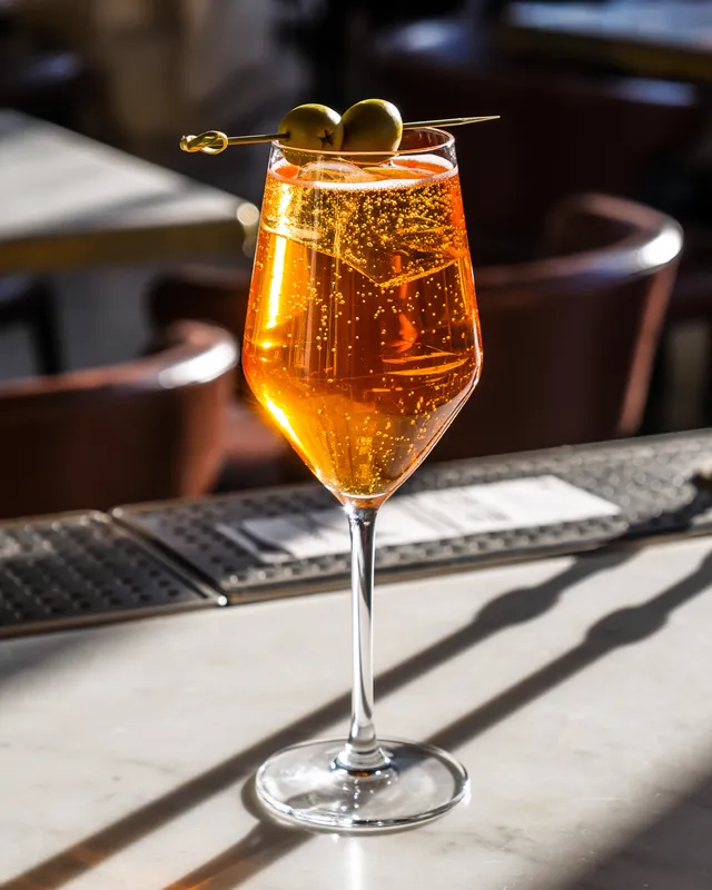 Vermouth Spritz i vinglas
