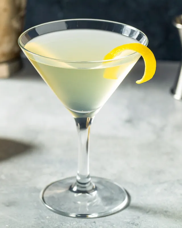Vesper Martini i martiniglas